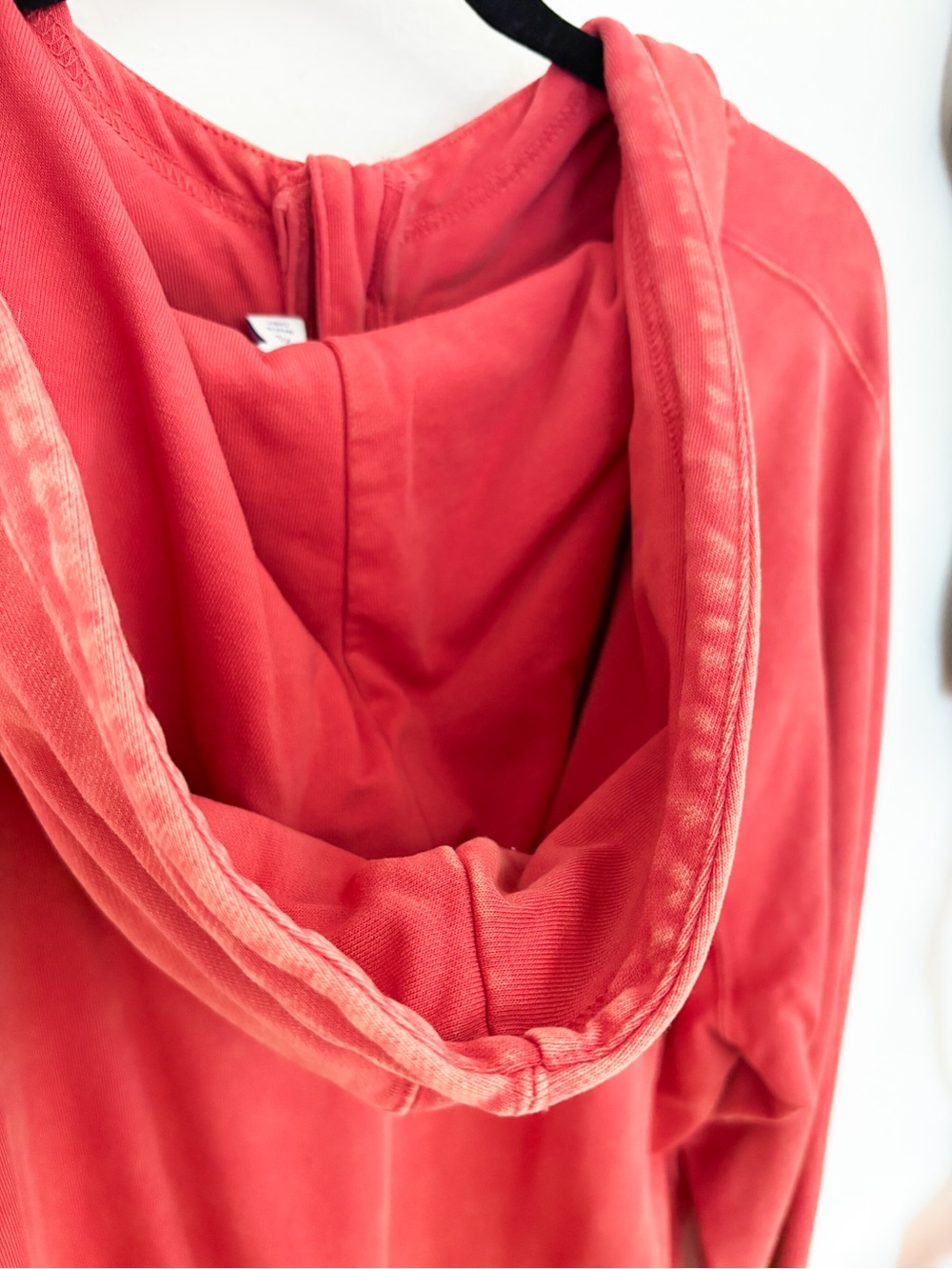 JoyLab Coral-Red Washed Half-Zip Hoodie Women’s Size XL - Picture 8 of 9